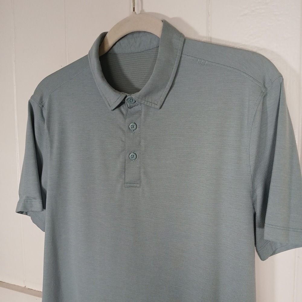 lululemon athletica Men's Sage Green Polo Shirt